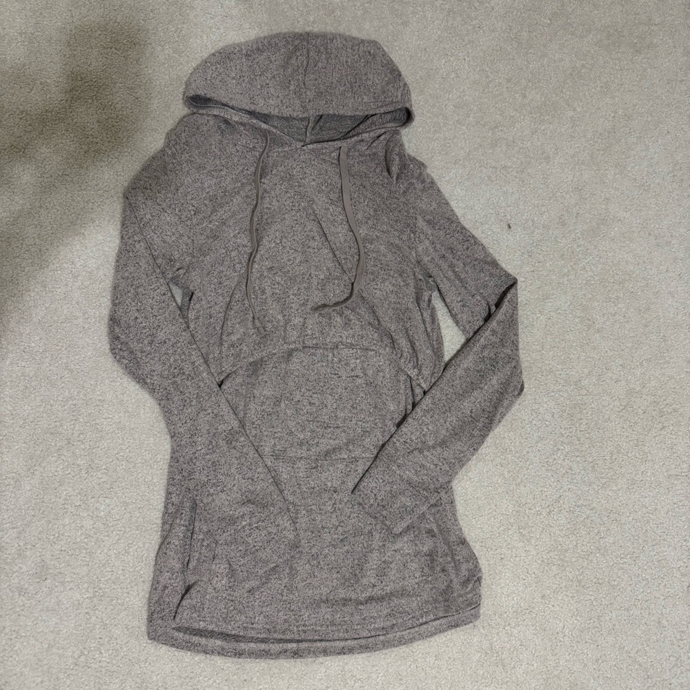 Mauve/Gray Women's Breastfeeding Hoodie